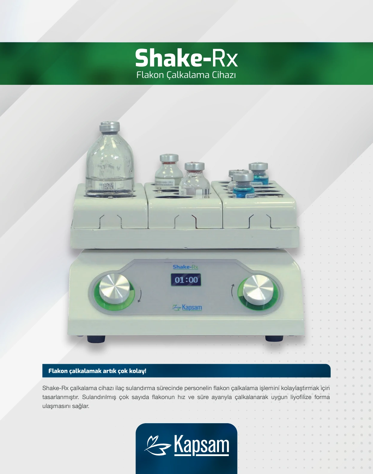 Shake-Rx Flakon Çalkalama Cihazı Kataloğu